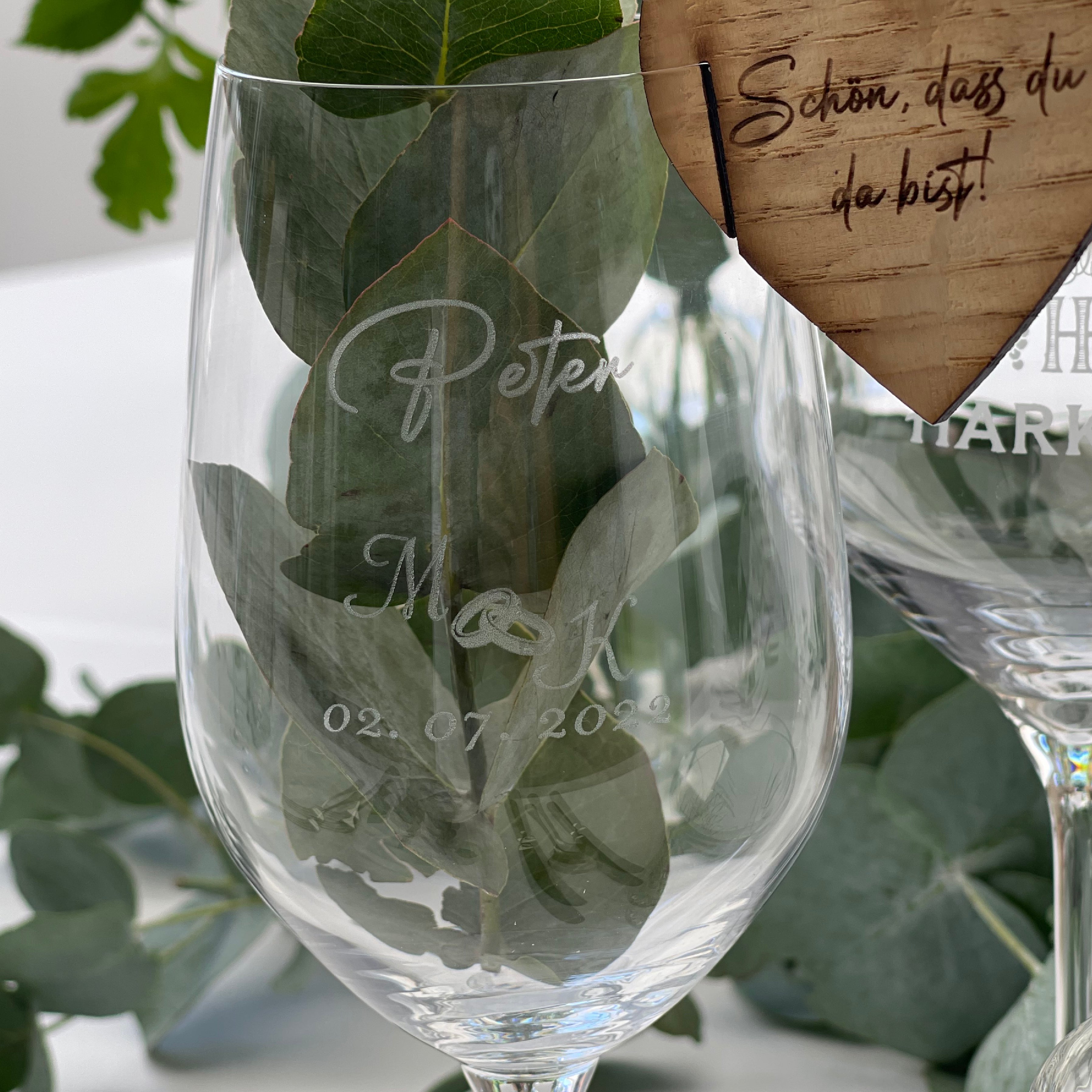 Weißweinglas - personalisierbar - Personalisieren Sie Ihren