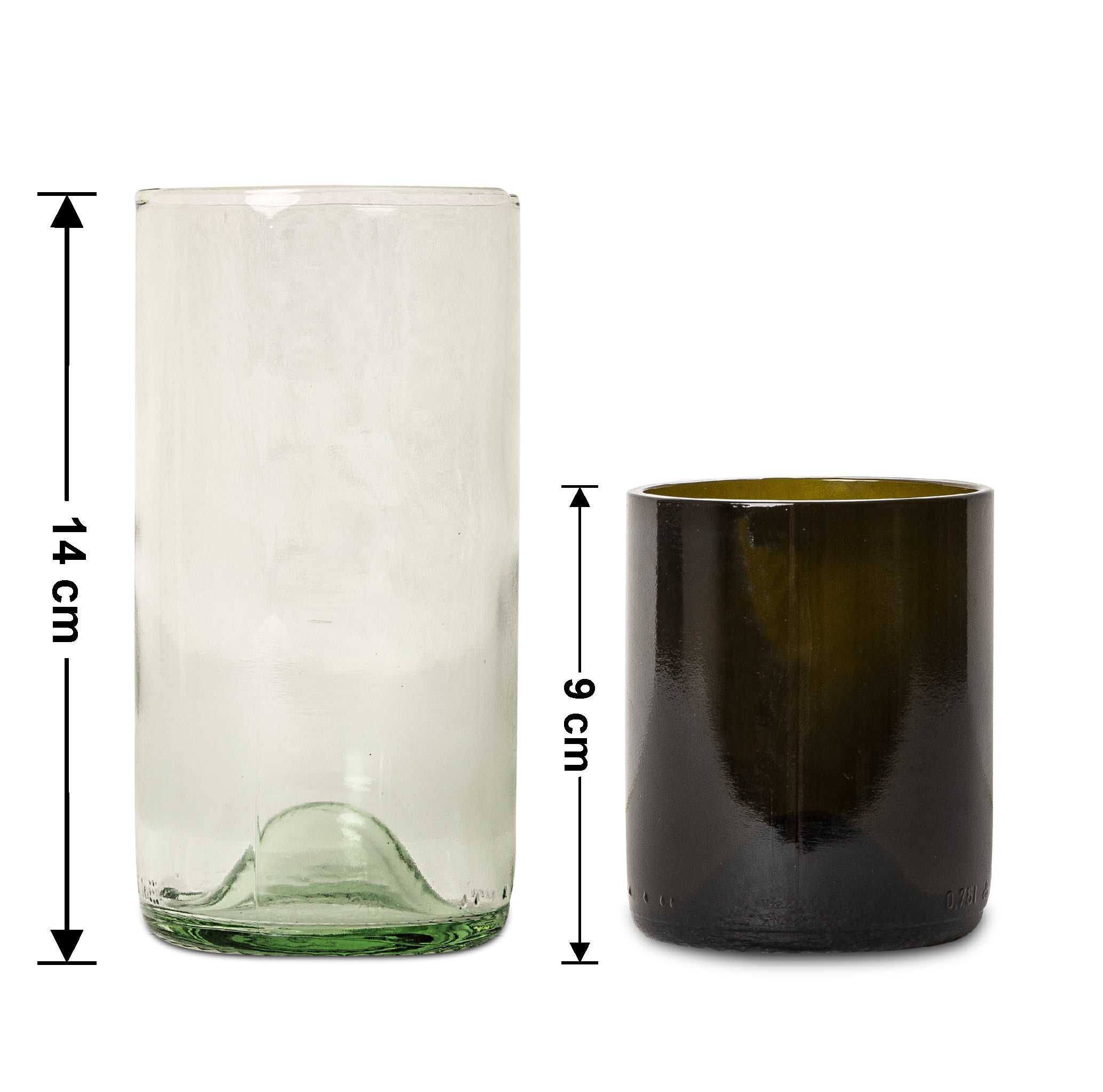 Glas Genieße den Moment - Upcycling-Glas – mit Gravur