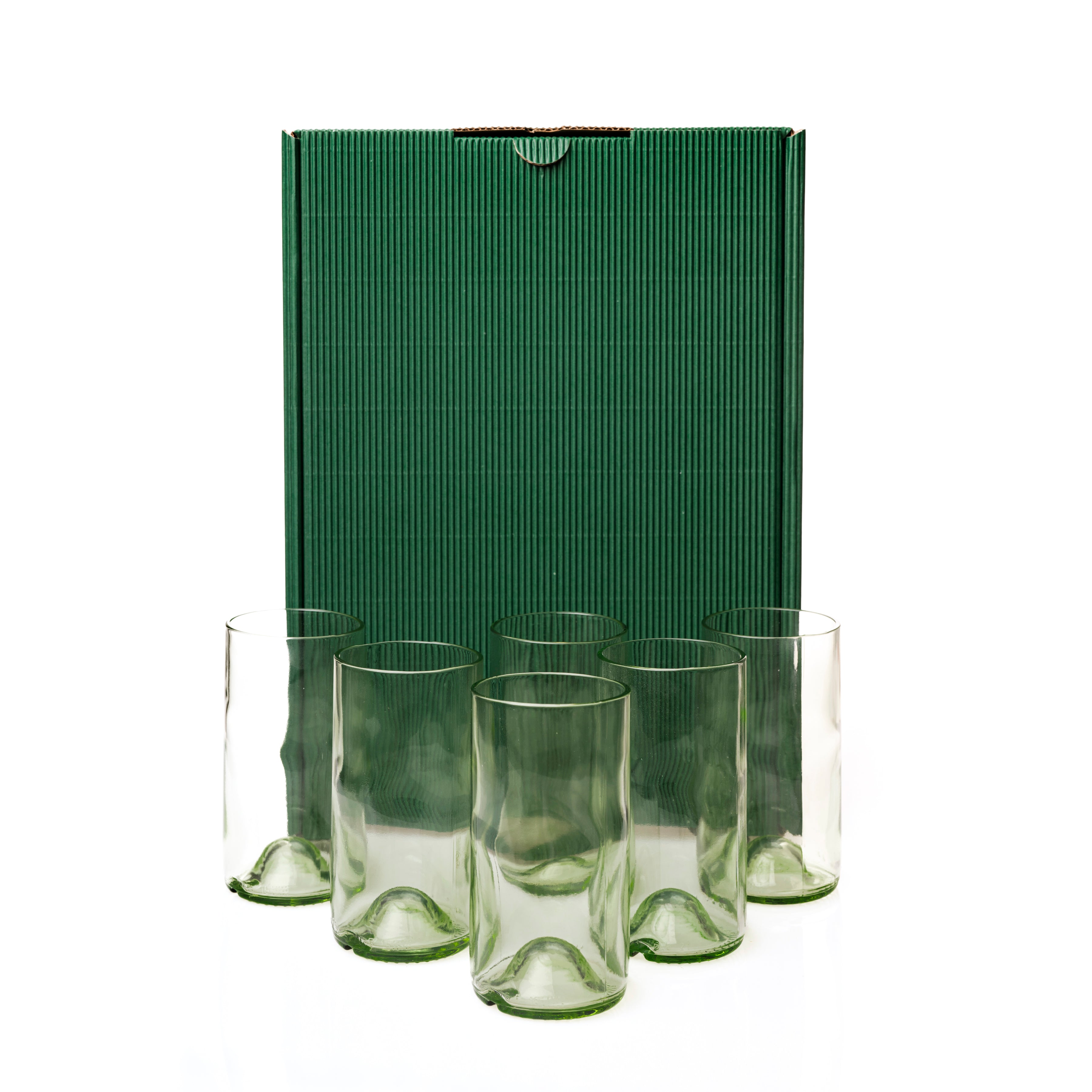 6x Gläser - 6x Gläser Upcycling Geschenkset - Nachhaltige