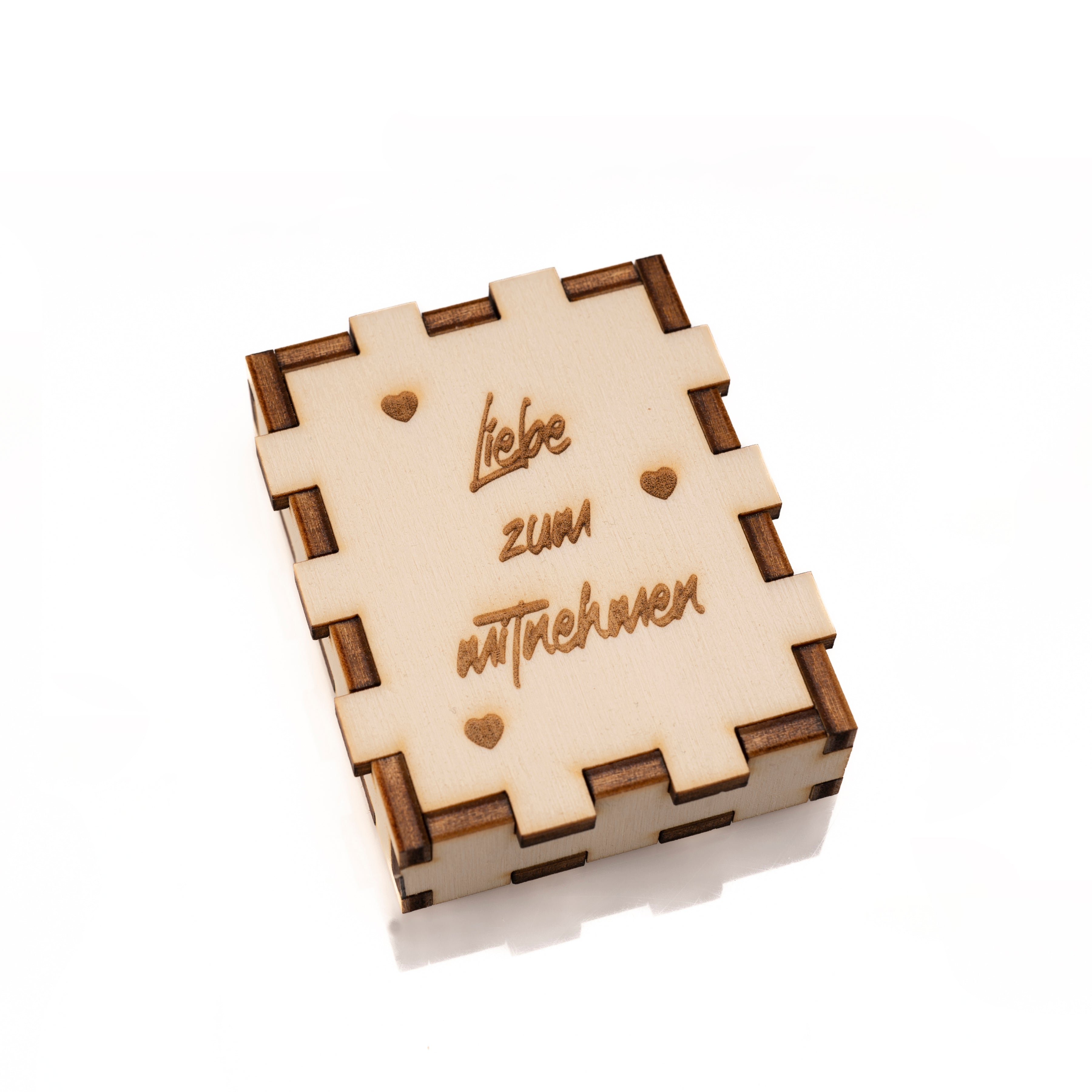 Holzbox mit Gravur - Box aus Pappelholz mit Gravur: