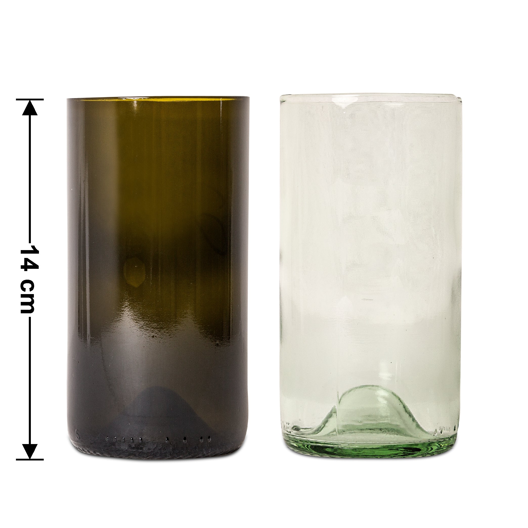 Vase aus Weinflasche groß - Upcycling-Vase aus Weinflasche –