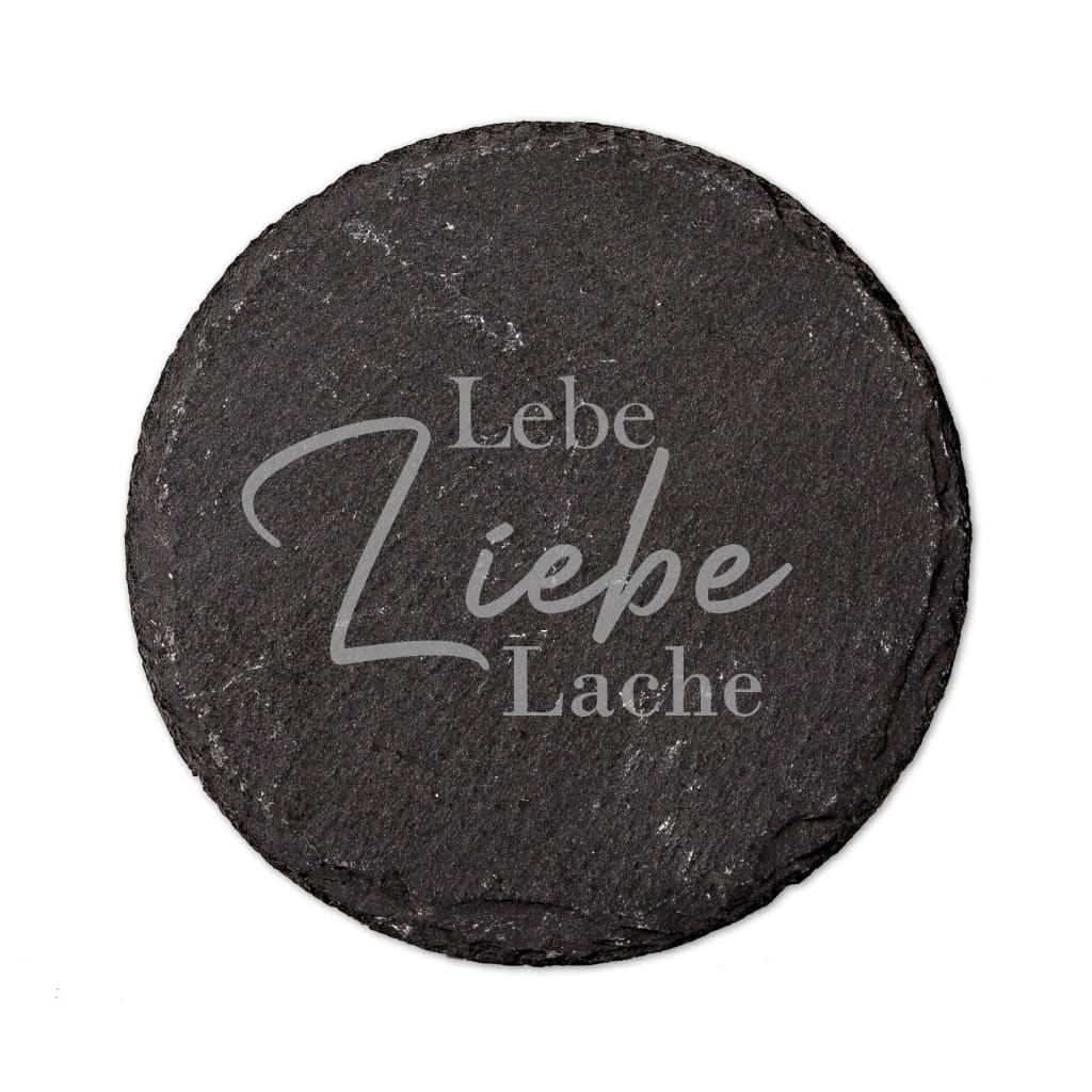 Untersetzer "Lebe Liebe Lache" - Marchri Personalized Naturals