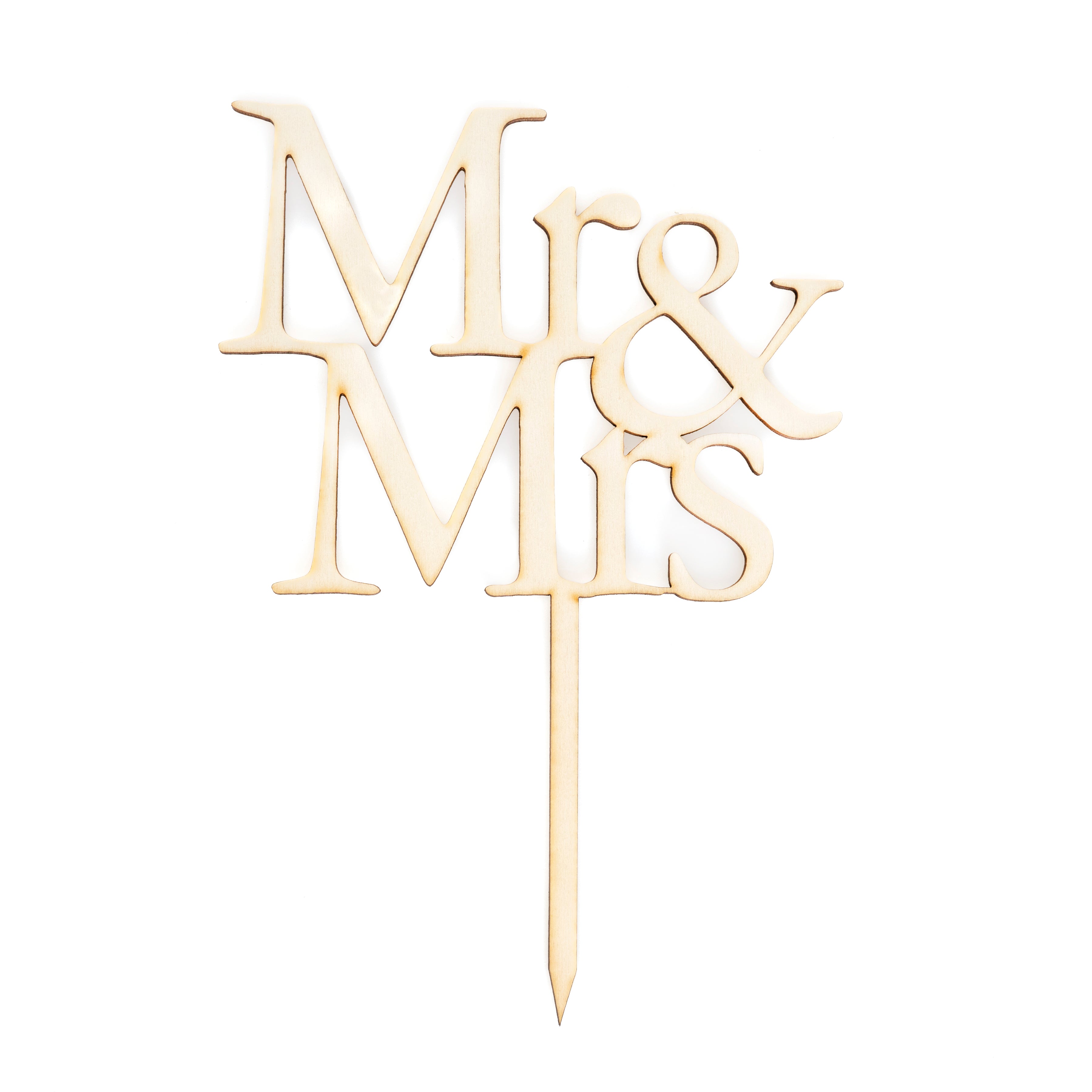 Caketopper Mr & Mrs gerade - Verleihen Sie Ihrer Hochzeit