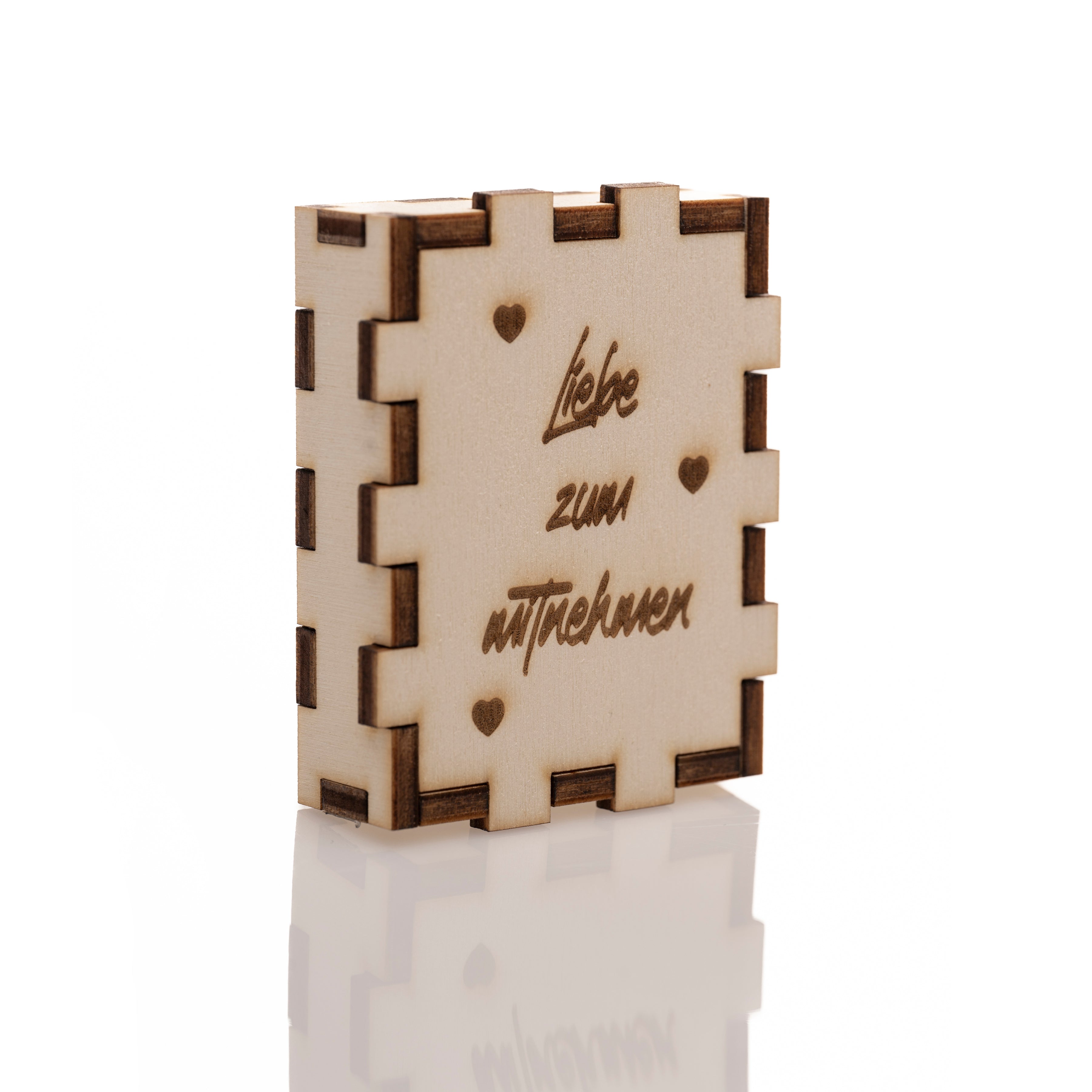 Holzbox mit Gravur - Box aus Pappelholz mit Gravur: