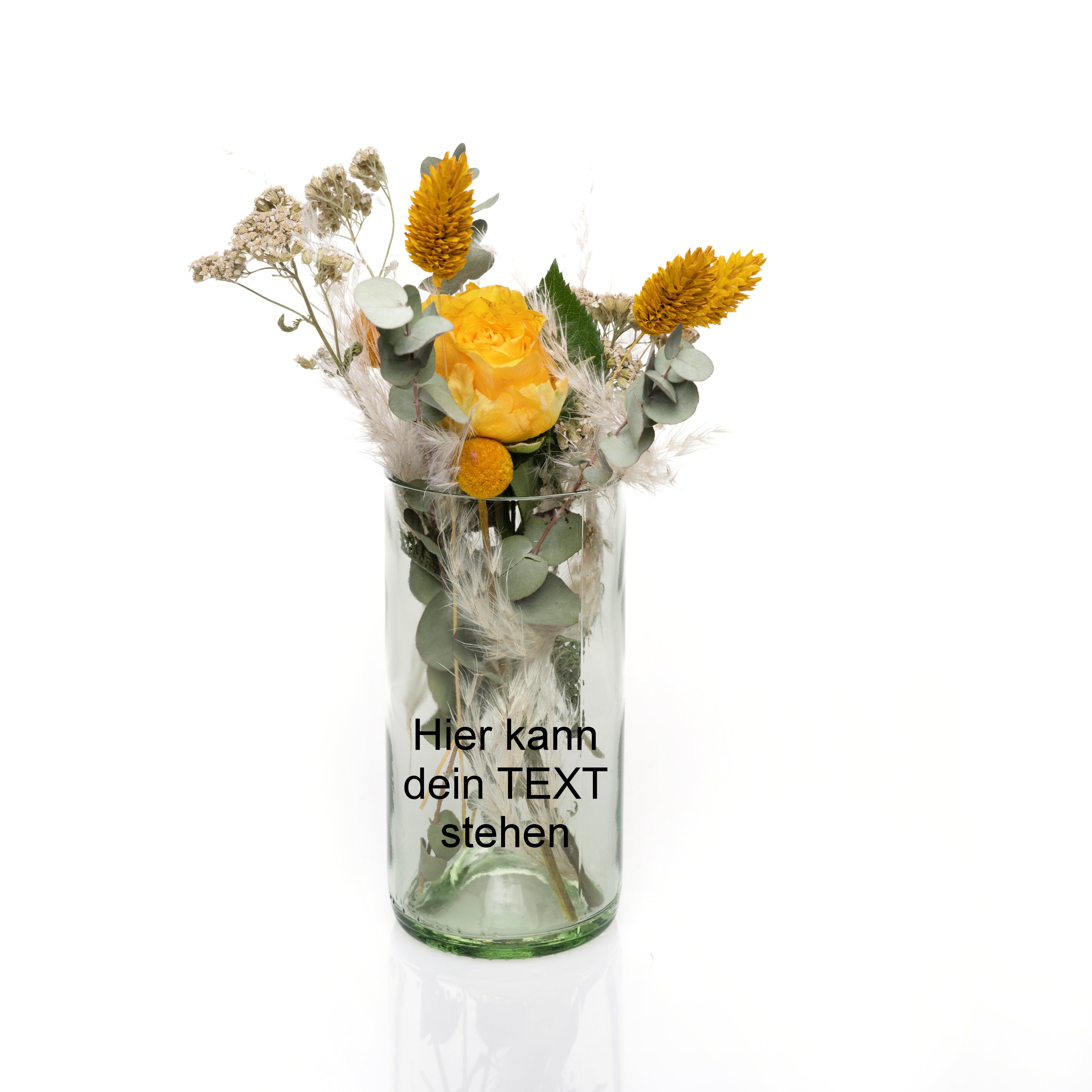 Vase aus Weinflasche groß-personalisiert - Personalisierbare