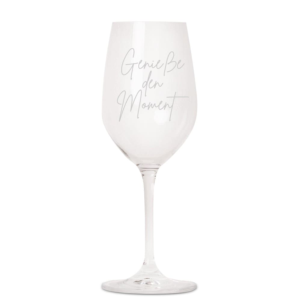 Weißweinglas "Genieße den Moment" - Marchri Personalized Naturals